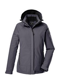 Funktionsjacke Killtec "KOW 250 WMN JCKT", Damen, Gr. 36, silber (silberfarben), Obermaterial: 100% Polyester;Futter: 100% Polyester;F&uuml;llung: 100% Polyester, Jacken Funktionsjacke, Wasserdichte Damenjacke, atmungsaktiv, abnehmbare Kapuze