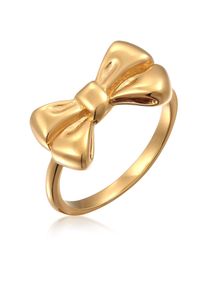 Silberring Elli "Ring Schleife 925 Sterling Silber" Gr. 54, gold, Fingerringe, Damen, 54, Silber 925 (Sterlingsilber), Silberring