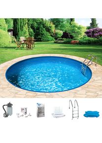 Rundpool Konifera "HOLIDAY 6", wei&szlig;, H:120cm &Oslash;:400cm, Schwimmbecken, Rundpool, H&ouml;he: 120 cm, in verschiedenen Gr&ouml;&szlig;en