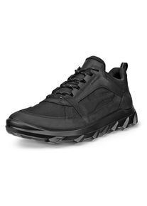 Sneaker Ecco "Mx Low wp", Herren, Gr. 43, schwarz, Leder, Textil, Schuhe Sneaker, Schn&uuml;rschuh, Freizeitschuh mit BREATHRU Konzept, waterproof