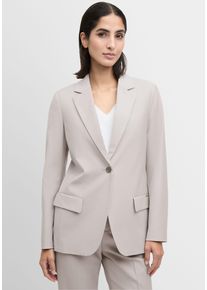 Jackenblazer Cinque "CILIGHT", Damen, Gr. 34, beige, Web, Obermaterial: 53% Polyamid, 43% Schurwolle, 4% Elasthan, regular fit normal, V-Ausschnitt, eingesetzt,&Auml;rmel ohne &Auml;rmelschlitz gerader Abschluss mit Kn&ouml;pfen, Blazer Jackenblazer, Mit Markenlabelpl&auml;ttchen