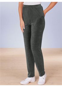 Nickihose Classic Basics, Damen, Gr. 26/27, Normalgr&ouml;&szlig;en, grau (dunkelgrau), 80% Baumwolle, 20% Polyester, unifarben, lang, Hosen Nickihose