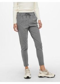 Jogger Pants Only "ONLPOPTRASH LIFE EASY COL PANT PNT NOOS", Damen, Gr. M (38), L&auml;nge 32, grau (medium grau melange), Milano Rib, Obermaterial: 63% Viskose, 32% Nylon, 5% Elasthan, meliert, unifarben, regular fit lang, Hosen Jogger Pants, Viskosemischung, regular fit