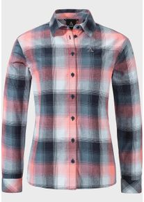 Sch&ouml;ffel Outdoorbluse SCH&Ouml;FFEL "Hiking Blouse Style Limedes WMS", Damen, Gr. 42, blau (8820, blau), Oberstoff: 60% Baumwolle, 40% Polyester, bequem, V-Ausschnitt, Blusen Outdoorbluse