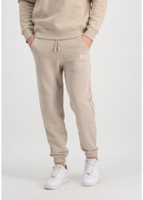 Jogginghose Alpha Industries "Organics EMB Regular Jogger", Herren, Gr. 3XL, Normalgr&ouml;&szlig;en, beige (organic beige), Obermaterial: 100% Baumwolle, Hosen Jogginghose
