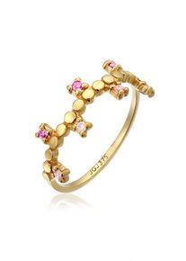Silberring HAZE & GLORY "Ring Victory of Love 375 Gelbgold" Gr. 58, gold, Fingerringe, Damen, 58, Gelbgold 375, Silberring
