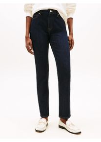 Slim-fit-Jeans Tommy Hilfiger "DNM RINSE SLIM RW", Damen, Gr. 28, L&auml;nge 32, blau (denim rinse), Denim/Jeans, Obermaterial: 99% Baumwolle, 1% Elasthan, unifarben, slim fit, Jeans Slim-fit-Jeans