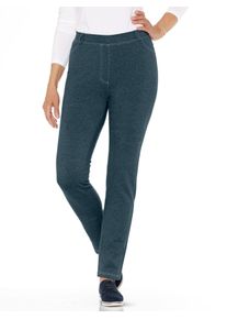 Stretch-Hose Classic Basics, Damen, Gr. 28, Kurzgr&ouml;&szlig;en, blau (petrol, meliert), 49% Baumwolle, 46% Polyester, 5% Elasthan, unifarben, lang, Hosen Stretch-Hose