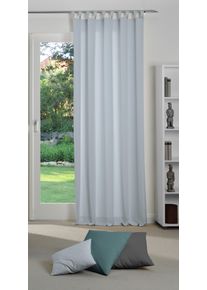 Vorhang WIRTH "Newbury" Gr. 4, blau (hellblau), B:130cm H:225cm, Jacquard, Baumwolle, Polyester, Gardinen, Vorhang