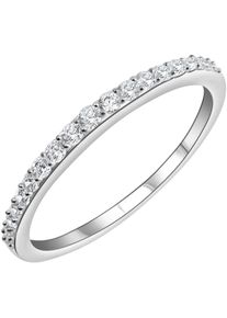 Silberring Firetti "Schmuck Geschenk Silber 925 Fingerring Ring Memoire" Gr. 62, silber (silberfarben, kristallwei&szlig;), Fingerringe, Damen, 62, Silber 925 (Sterlingsilber), 1,7mm, Silberring, mit Zirkonia (synth.)