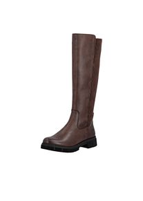 Stiefel Remonte, Damen, Gr. 45, Normalschaft, braun, Elastischer Einsatz, Leder, Lederimitat, unifarben, Schuhe Stiefel, Langschaftstiefel, Stretchstiefel, mit herausnehmbarer Einlage