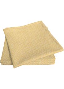 Stoffserviette Adam "Graphic Ventus Light" Gr. 1, gelb (dunkelgelb), B:30cm L:30cm, Obermaterial: 100% Baumwolle, Servietten, Stoffserviette