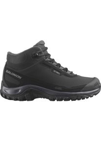 Winterstiefel Salomon "SHELTER WP W", Damen, Gr. 37, schwarz (schwarz, nine iron, excalibur), Synthetik, Textil, Schuhe Winterstiefel, Winterschuhe, Winterboots, Snowboots, wasserdicht
