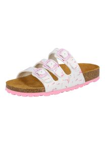 Pantolette Lico "Pantolette Bioline Flaminco", M&auml;dchen, Gr. 42, wei&szlig;, Synthetik, Schuhe Pantolette