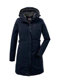 Parka Killtec "KOW 165 WMN PRK", Damen, Gr. 38, blau (navy), Obermaterial: 100% Polyester.Futter: 100% Polyester.F&uuml;llung: 100% Polyester, Jacken Parka, Wasser- und winddichter Parka mit Teddyfleece und abnehmbarer Kapuze