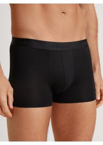 Boxershorts Calida "Evolution", Herren, Gr. XXL (58/60), schwarz, Single Jersey, Obermaterial: 94% Baumwolle, 6% Elasthan, unifarben, normal, Unterhosen Boxershorts, Softbund, elastisch, ohne Eingriff