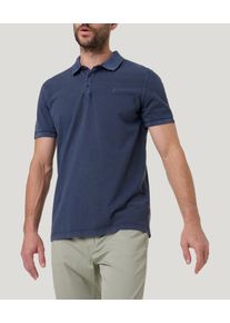Poloshirt, Herren, Gr. XL, blau (night sky washed), Piqu&eacute;, Obermaterial: 100% Baumwolle, PIONEER AUTHENTIC JEANS, unifarben, slim fit h&uuml;ftlang, Rippb&uuml;ndchen, Shirts Poloshirt, mit Logostickerei