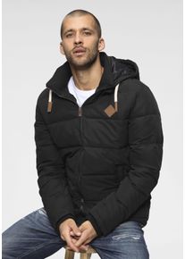 Steppjacke Bruno Banani, Herren, Gr. XXXL (58), schwarz, Obermaterial: 100% Polyester. Futter: 100% Polyester. Wattierung: 100% Polyester, normal, B&uuml;ndchen, Jacken Steppjacke, leicht, wasserabweisend, modischer Stil, mit dekorativen Badges