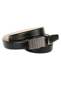 Lederg&uuml;rtel Anthoni Crown, Damen, Gr. 90, schwarz, Leder, unifarben, G&uuml;rtel Lederg&uuml;rtel, Automatik Dameng&uuml;rtel mit Metallschlaufe