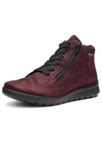Schn&uuml;rboots Ara "TORONTO", Damen, Gr. 7 (41), rot (weinrot), Velourslederimitat, unifarben, Schuhe Schn&uuml;rboots, Snowboots, Winterstiefel mit Gore-Tex und Weite sehr weit