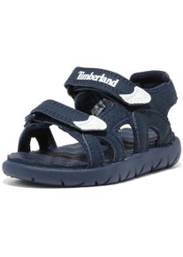 Sandale Timberland "PERKINS ROW BACKSTRAP SANDAL", M&auml;dchen, Gr. 29, blau, Synthetik, Schuhe Sandale, mit Klettverschlu&szlig;