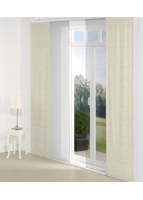 Schiebegardine WIRTH "Gospic" Gr. 3, grau, B:60cm H:225cm, Jacquard, Baumwolle, Polyester, Gardinen, Schiebegardine