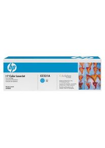 HP Hewlett Packard Tonerkassetter, 2800 Sidor, Cyan - CC531A
