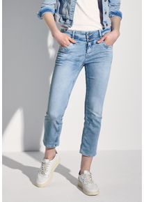 7/8-Jeans Street One "Style Jane", Damen, Gr. 26, L&auml;nge 26, ultra bleach random washed, Denim/Jeans, Obermaterial: 89% Baumwolle, 8% Polyester, 3% Elasthan, unifarben, regular fit 7/8-L&auml;nge, Jeans 7/8-Jeans, im Five-Pocket Style