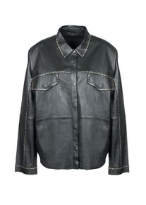 Langjacke Freaky Nation "Cool Vibe-FN", Damen, Gr. XS(34), schwarz, Oberstoff: 100% Leder, l&auml;ssig geschnitten, Jacken Langjacke