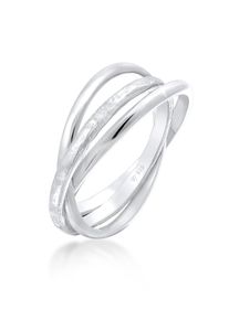 Silberring Elli "Ring Basic Wickelring Trend Trinity 925 Silber" Gr. 52, silber, Fingerringe, Damen, 52, Silber 925 (Sterlingsilber), Silberring
