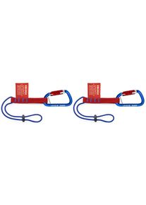 Knipex Adapterrem med karbinhake, 2 st., R&ouml;d / Bl&aring; - 00 50 06 T BK