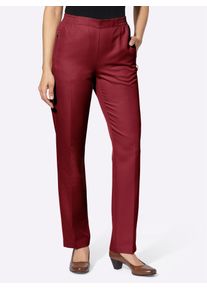 Webhose Classic Basics, Damen, Gr. 21, Kurzgr&ouml;&szlig;en, schwarz (dunkelrot, dunkelrot, schwarz, gestreift), 100% Polyester, gemustert, gestreift, unifarben, lang, Hosen Webhose