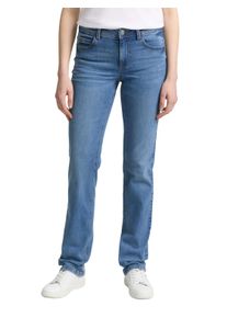 Straight-Jeans Tom Tailor "Alexa - Straight", Damen, Gr. 33, L&auml;nge 34, blau (light stone bright blau denim), Denim/Jeans, Obermaterial: 98% Baumwolle, 2% Elasthan. Futter: 65% Baumwolle, 35% Polyester, gerade lang, Jeans Straight-Jeans, in 5-Pocket-Form