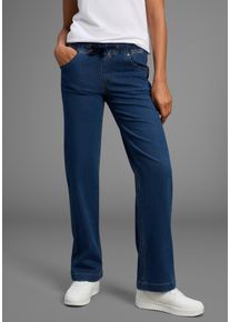 Comfort-fit-Jeans Kangaroos, Damen, Gr. 36, N-Gr, dunkelblau wa, Denim/Jeans, Obermaterial: 72% Baumwolle, 26% Polyester, 2% Elasthan, Basic, comfort fit lang, Jeans Comfort-fit-Jeans
