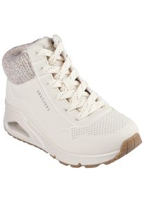 Sneaker Skechers "Uno Gen1 - Darling Daze", M&auml;dchen, Gr. 39, beige (natur), Lederimitat, Textil, Schuhe Sneaker, Schn&uuml;rboots, Winterstiefel, High Top Sneaker mit Warmfutter