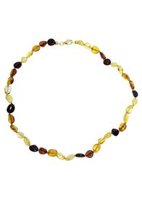 Gliederkette OSTSEE-SCHMUCK "OSTSEE-SCHMUCK Kette Tocessa Kette Tocessa" Gr. 45, braun (wei&szlig;, neutral), Halsketten, Damen, 45cm, Bernstein, L: 42, Gliederkette