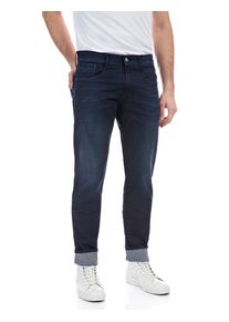 Slim-fit-Jeans Replay "Anbass Superstretch", Herren, Gr. 34, L&auml;nge 34, blau (dunkelblau), Denim/Jeans, Obermaterial: 90% Baumwolle, 8% Polyester, 2% Elasthan, slim fit lang, Jeans Slim-fit-Jeans, elastisch