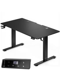 Casaria Zit sta bureau Zwart 120x60x72-117cm