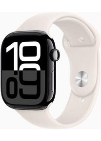 Apple Watch Series 10 Alluminio 46 mm (2024) | GPS + Cellular | Nero Jet Black | Cinturino Sport M/L | Galassia