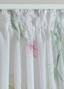 bonprix Perdea cu imprimeu floral (1 buc.), alb, &Icirc;/Lă: 145/135 cm