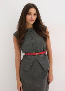 bonprix Femei Curea cu cataramă strălucitoare (set/2 buc.), roşu, 110