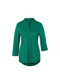 Tchibo - Bluzka z dżerseju piqu&eacute; - dla pań - rozmiar 50 - kolor: zielony