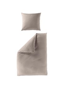 Bierbaum Bettw&auml;sche &raquo;Elegant uni&laquo; 2 Stk. Mako-Satin, 100 % Baumwolle, Uni, pflegeleicht