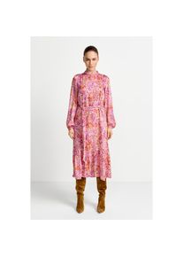 RICHROYAL Druckkleid Blusenkleid mit breitem Bindeg&uuml;rtel, aus Viskose