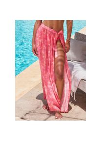 s.Oliver Wickelrock mit Alloverprint, Midirock, Strandrock rot, Gr&ouml;&szlig;e 36