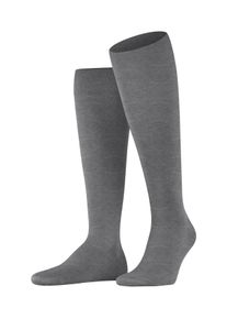 Kniestr&uuml;mpfe Falke "ClimaWool", Herren, Gr. 41-42, grau (light graumeliert), Materialmix, unifarben, normal, Socken Kniestr&uuml;mpfe, aus klimaregulierender Wolle-Lyocell Mischung atmungsaktiv