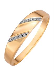 Fingerring Lady Gr. 17, gold (gelbgold 375), Fingerringe, Damen, 17, Metall, Fingerring