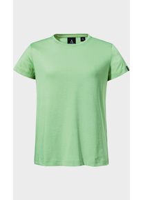Sch&ouml;ffel Funktionsshirt SCH&Ouml;FFEL "T Shirt Style Collada WMS", Damen, Gr. 46, 6175, gr&uuml;n, Oberstoff: 60% Baumwolle, 40% Polyester, Rundhals, Shirts Funktionsshirt