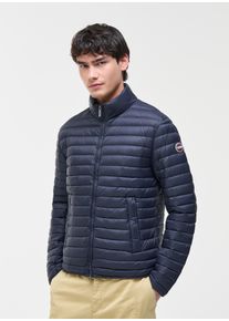 Leichtdaunenjacke COLMAR "MENS DOWN JACKET", Herren, Gr. 58, marine, Web, Obermaterial: 100% Nylon. Futter: 100% Nylon. Wattierung: 90% Entendaune, 10% Entenfeder, unifarben, regular fit normal, hoch geschlossener Ausschnitt, abgesteppte Kante, Jacken Leichtdaunenjacke, leichte F&uuml;llung aus echten Daunen, 2-Wege-Rei&szlig;verschluss, Regular Fit