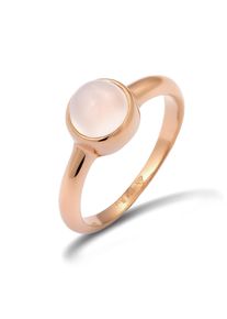 Silberring Elli "Ring Solit&auml;r Edelstein Mondstein Pastell 925 Silber" Gr. 62, rosa (rosegold), Fingerringe, Damen, 62, Silber 925 (Sterlingsilber), Silberring